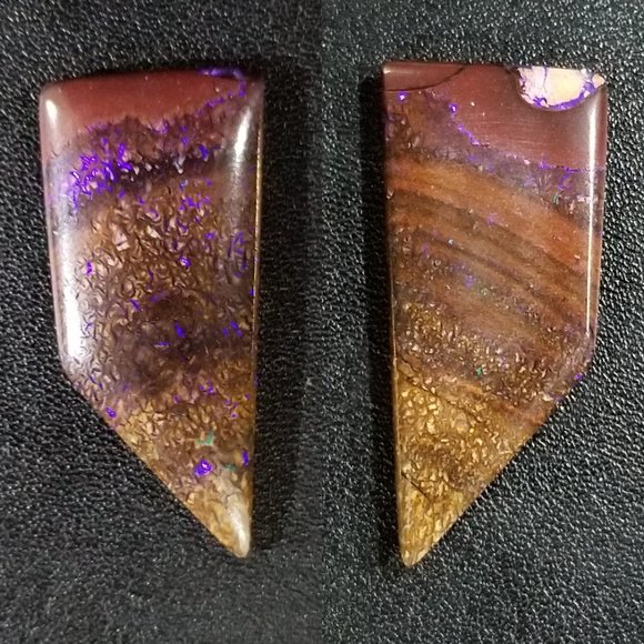 Australian Koroit Opal * 35.53 x 16.10 x 4.17mm * Purple boulder opal * LKO242TB - Picture 5 of 15